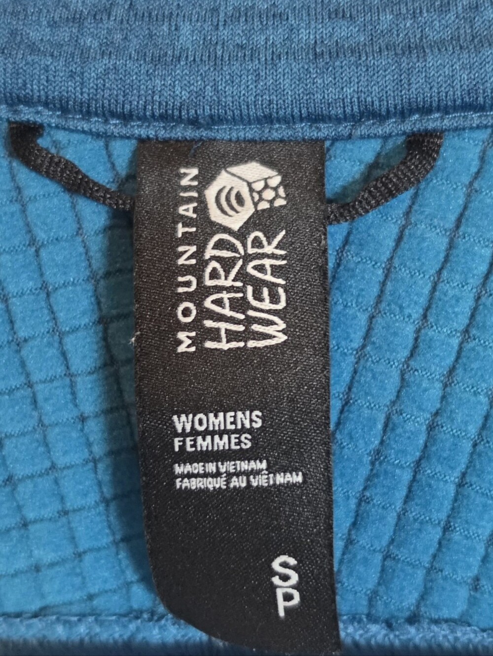 Mountain Hardwear Polartec Power Grid Half Zip Jacket Women's S Blue Gorpcore - Picture 10 of 11